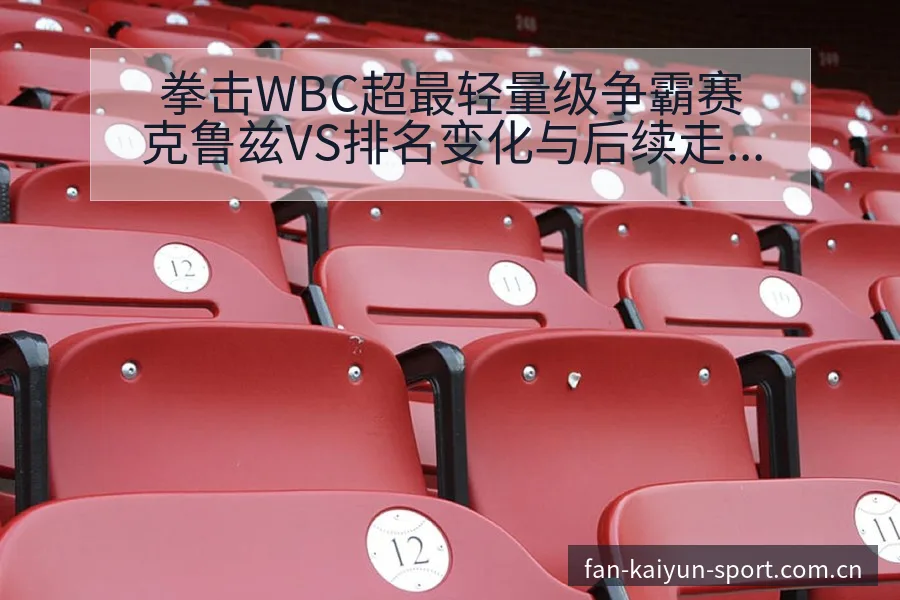 拳击WBC超最轻量级争霸赛克鲁兹VS排名变化与后续走势深 - 开云